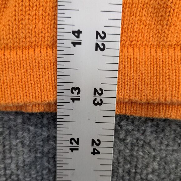 Old Navy Men's Pullover V-Neck Knit Sweater Orange Medium Long Sleeve - Picture 10 of 11